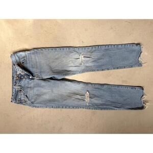 Levi's 501 Light Wash Distressed Women's Denim Jeans